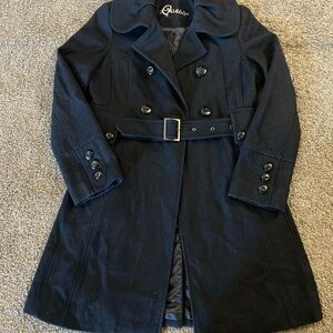 Vintage Guess Women’s Trench Coat Black Size S